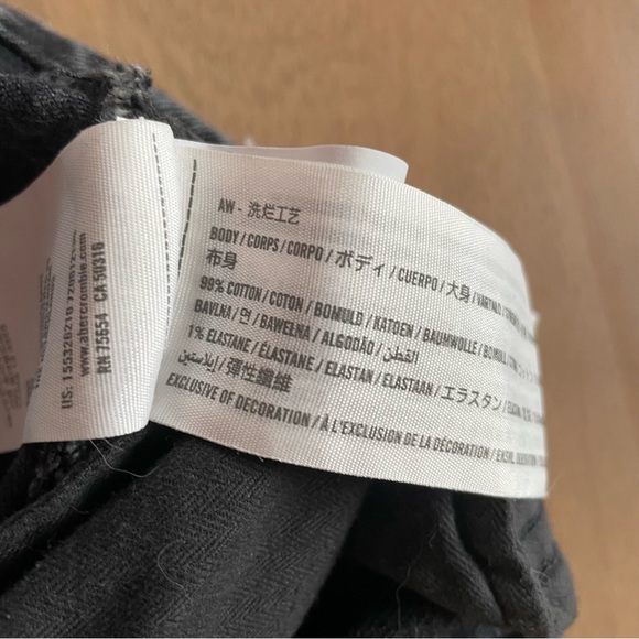 Abercrombie & Fitch Curve Love The 70s Vintage Flare Ultra High Rise Black Jeans - Picture 8 of 13